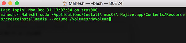 create bootable macos