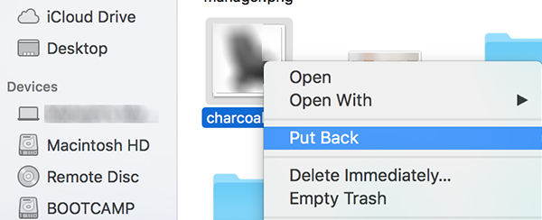 put back photo