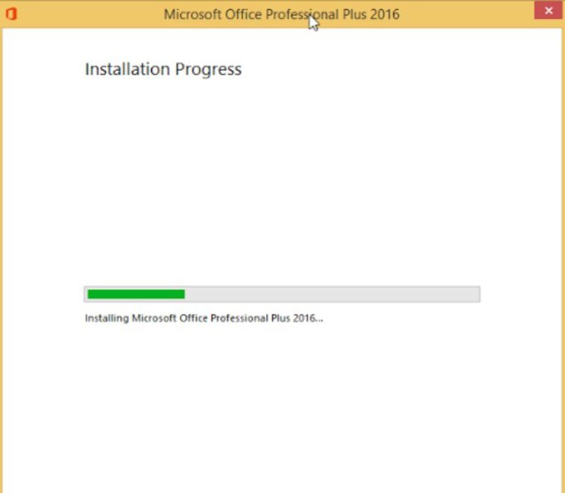 wait for the installation to complete