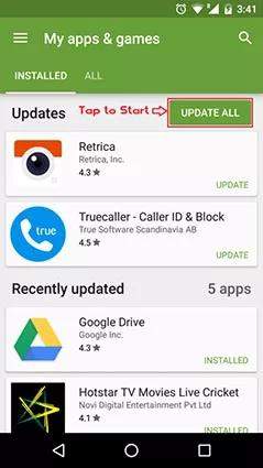 updating all apps