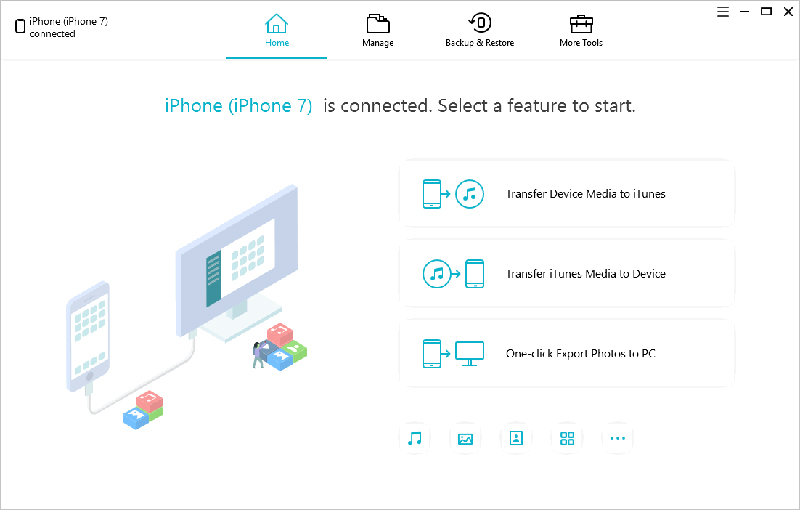 icarefone main interface