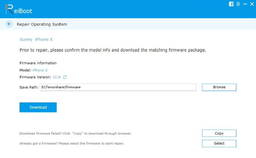 reiboot download choose