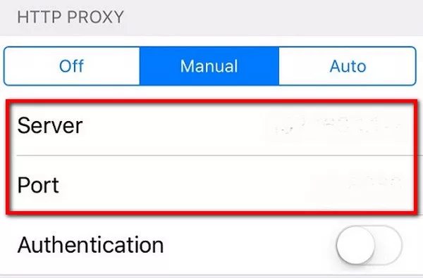 proxy settings