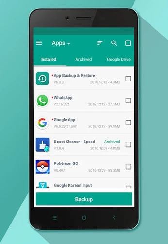 تطبيق استعادة النسخ الاحتياطي