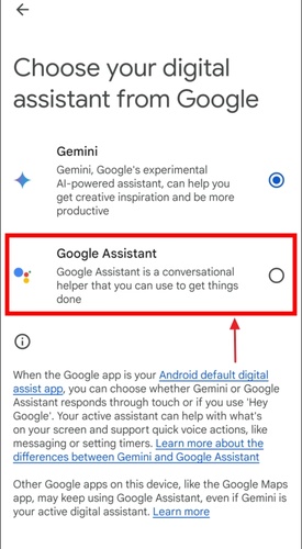 Change Back to Google Assistant