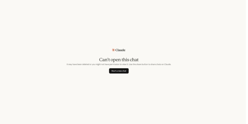 Claude Ai Error Message Can't Open This Chat