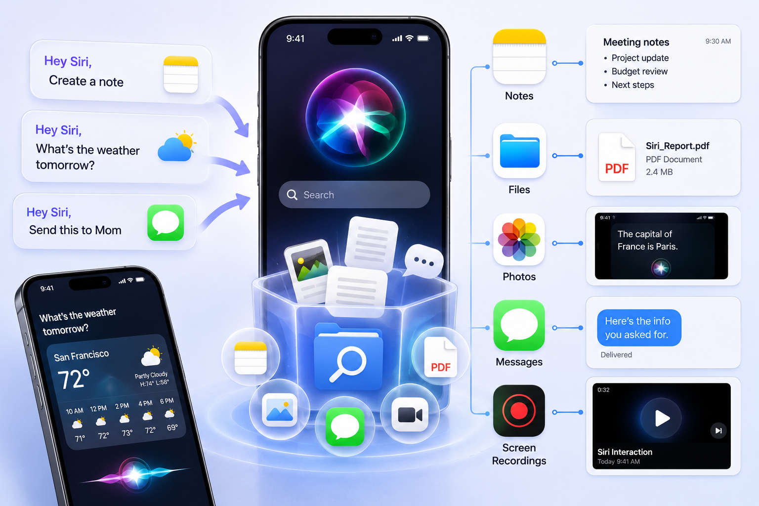 find saved siri messages ios27