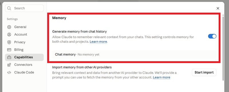 How to Enable Memory Settings in Claude Ai