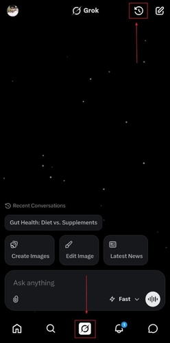 Open X App to Access Grok Feature