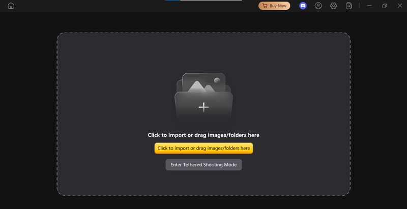 importing a picture in Pixpretty to start editing