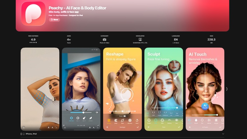 reshape body editor online free