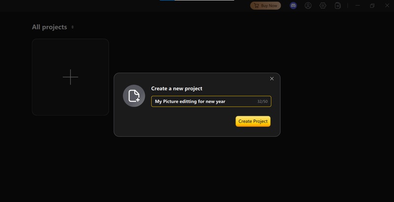 setting the project name in Pixpretty