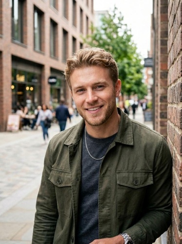 Clean Fade with Wavy Top