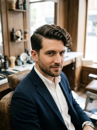 Defined Side Part with Soft Waves