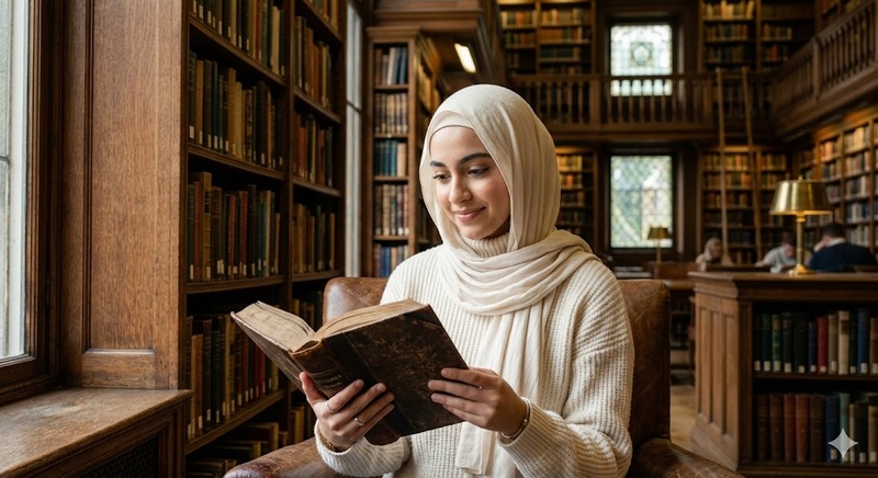 Image from the Library Haven Best Prompt for Gemini Muslim Girl