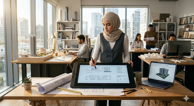 Image Generated from the Architect Gemini Ai Prompt for Muslim Women