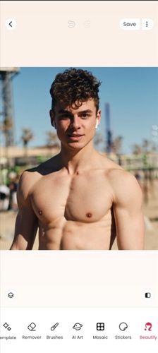 Meitu App Photo Retouch Screen