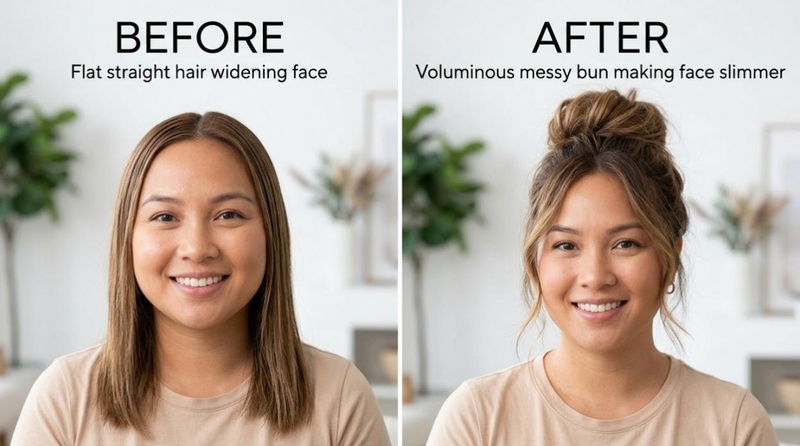 Messy Bun with Height