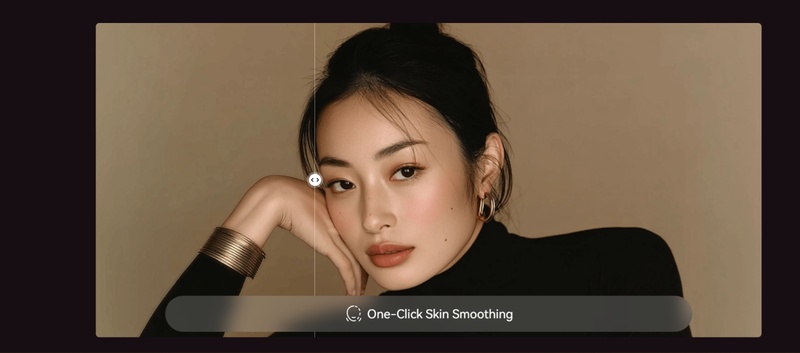 تنعيم البشرة بنقرة واحدة