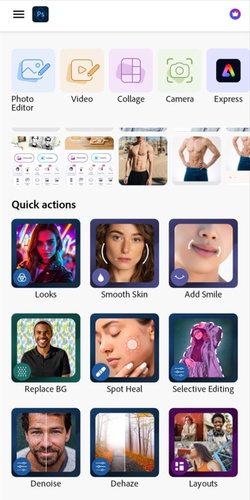 Photoshop Express Homepage Screenshot