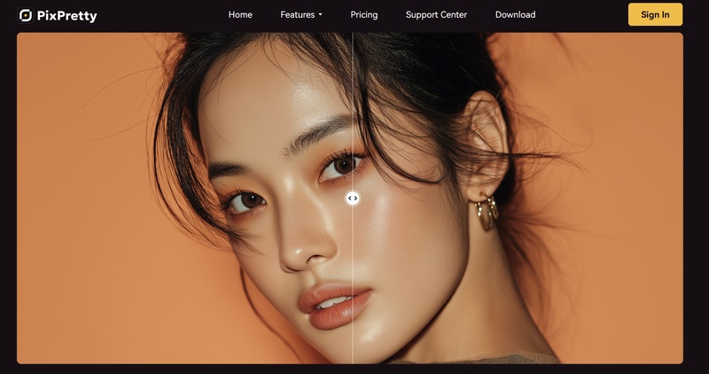 Pixpretty Photo Editing Preview
