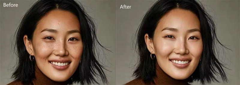 Portrait Retouch Comparison