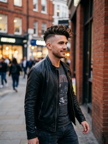 Shaved Sides with Voluminous Waves