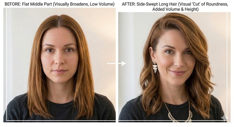 Side Swept Long Hair