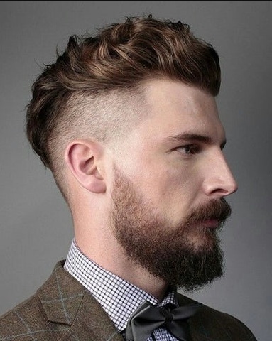 Waves Brushed Back with Shine