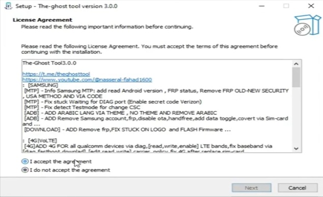 Install the Ghost Tool