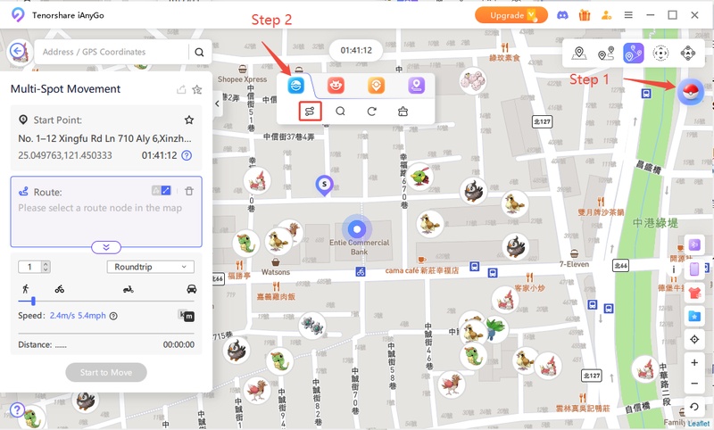 Change Location to Scan Pokémon