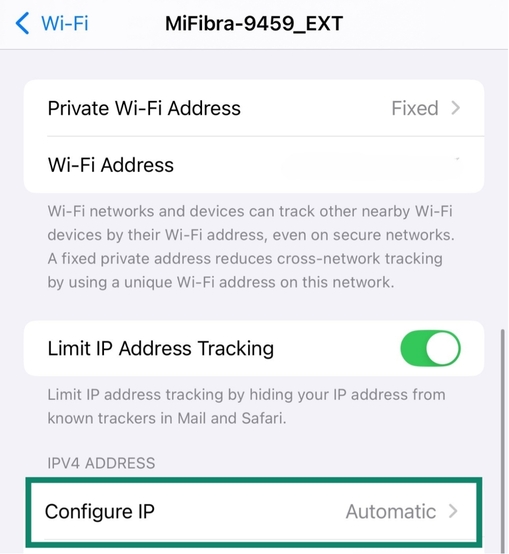 configure ip