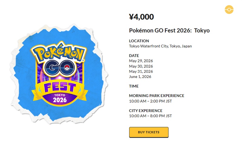 General Admission Ticket Costs Four Thousand Yen