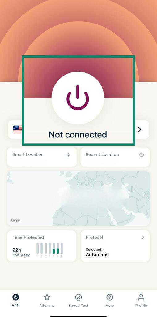 log in express vpn on iphone
