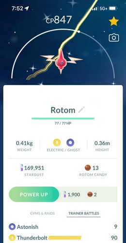 Multiple Encounters Needed for Shiny Rotom
