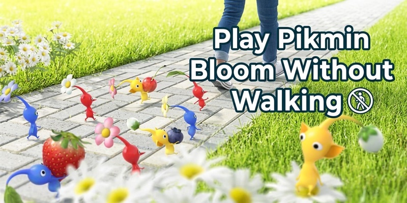Playing Pikmin Bloom without walking guide