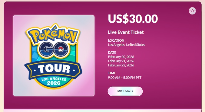 Pokemon Go Tour Los Angeles Usa