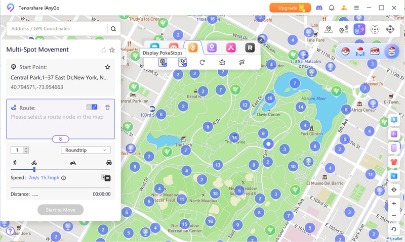 Pokéstops on Map