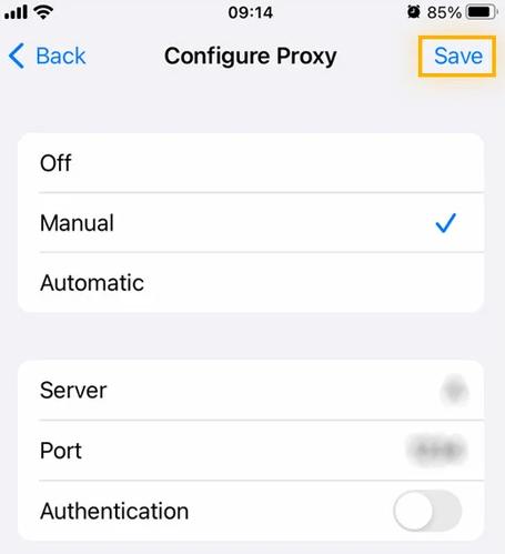 save proxy server