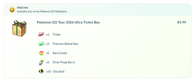 Ultra Ticket Box with Event Bonuses