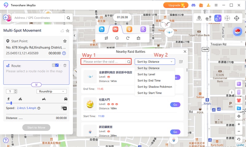 Virtual Pokémon Go Raid Participation