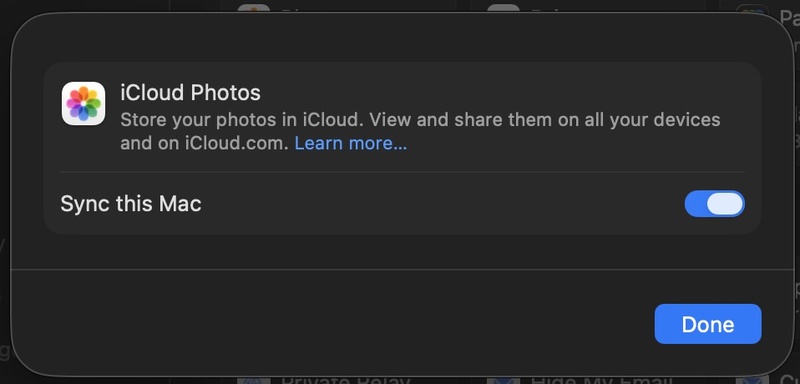Enable Icloud Photos on Mac