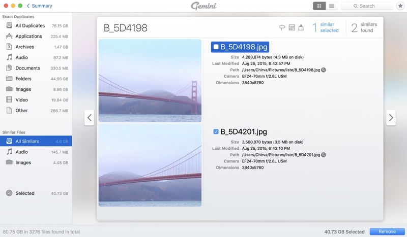 Gemini 2 Duplikate-Finder für Fotos