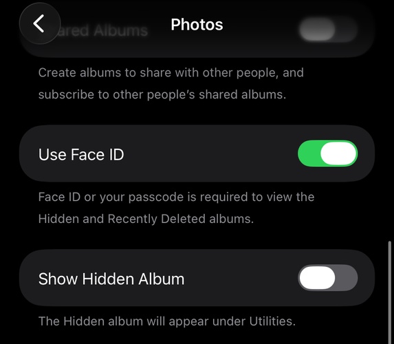 Iphone Show Hidden Album