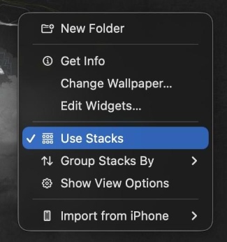 Mac 데스크톱 스택을 사용하여 자동 정리하기