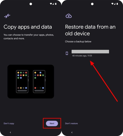 android copy apps