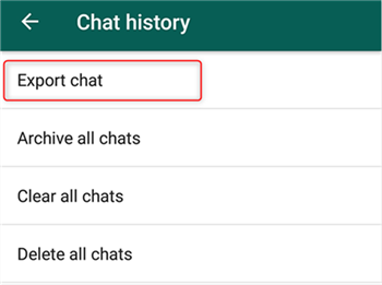 export whatsapp chat history