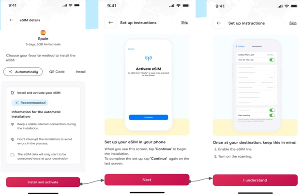 activate esim on iphone 17