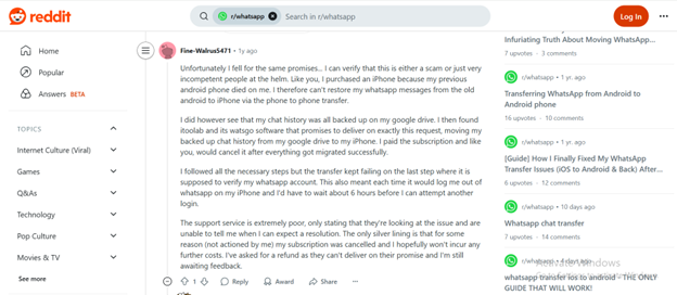 itoolab watsgo review reddit comment
