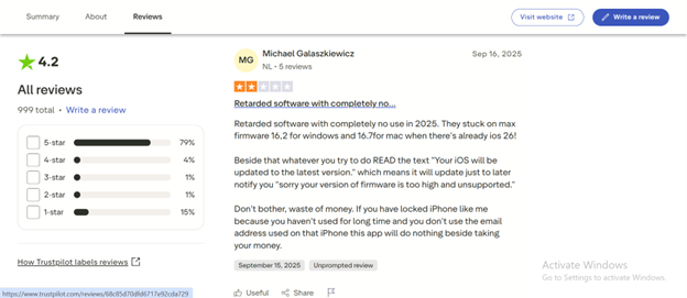 itoolab watsgo review trustpilot